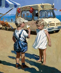 Seaside Memories by Sherree Valentine Daines - Canvas on Board sized 10x12 inches. Available from Whitewall Galleries
